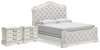 Arlendyne King Panel Bed and 2 Nightstands