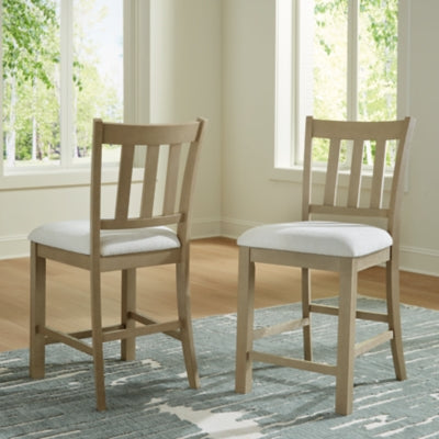 Calmoro Counter Height Barstool (Set of 2)
