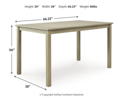 Calmoro Counter Height Dining Extension Table