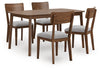 Lyncott Dining Table and 4 Chairs (Set of 5)
