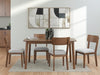 Lyncott Dining Table and 4 Chairs (Set of 5)