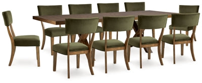 Steenlage Dining Table and 10 Chairs