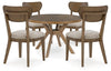Roanhowe Dining Table and 4 Chairs