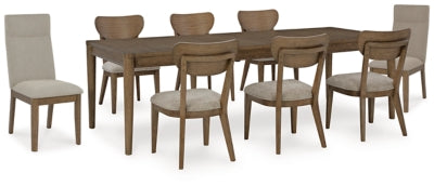 Roanhowe Dining Table and 8 Chairs