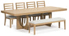 Rencott Extension Dining Table, 4 Chairs and Bench