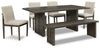Arkenton Dining Table, 4 Chairs and Bench