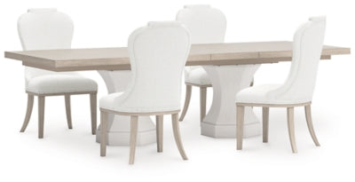 Jorlaina Extension Dining Table and 4 Chairs