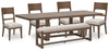 Cabalynn Dining Table, 4 Chairs and Bench