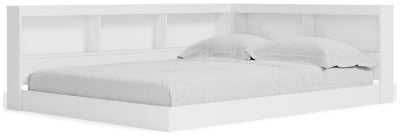 Cama con cabecero y almacenaje completo Piperton