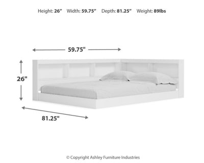 Piperton Full Bookcase Storage Bed