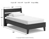 Socalle Twin Panel Platform Bed