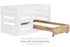 Larstin Twin Loft Caster Bed