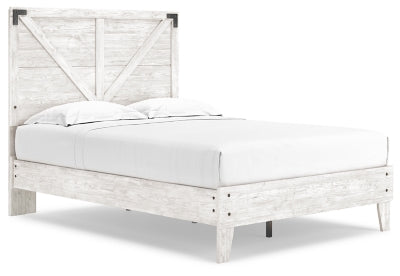 Cama con plataforma Shawburn Full Crossbuck Panel