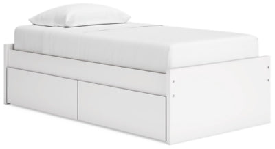 Cama Onita Twin con plataforma y 1 espacio de almacenamiento lateral