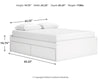 Onita Queen Platform Bed with 2 Side Storage