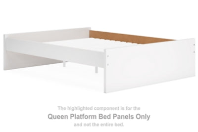 Paneles de cama de plataforma Queen Onita