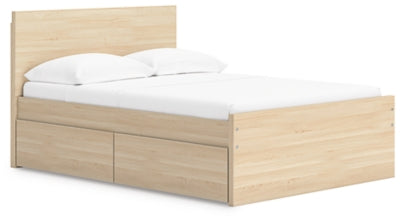 Onita Full Panel Platform Bed with 1 Side Storage