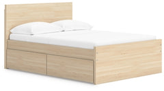 Onita Full Panel Platform Bed with 1 Side Storage