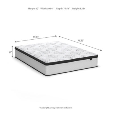 Chime 12 Inch Hybrid Queen Mattress in a Box