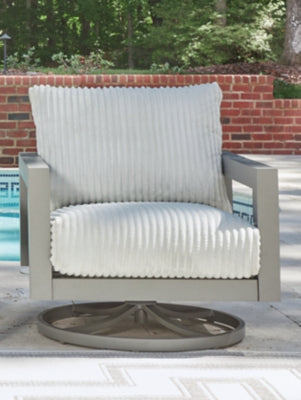 Sillón giratorio para exterior Moonlight View con cojín