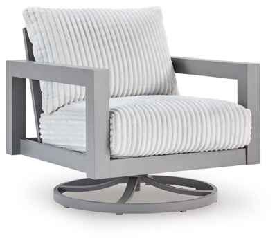 Sillón giratorio para exterior Moonlight View con cojín