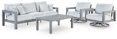 Moonlight View Outdoor Sofa, 2 Lounge Chairs and Coffee Table