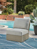 Kimpton Isle Outdoor Armless Chair with Cushion