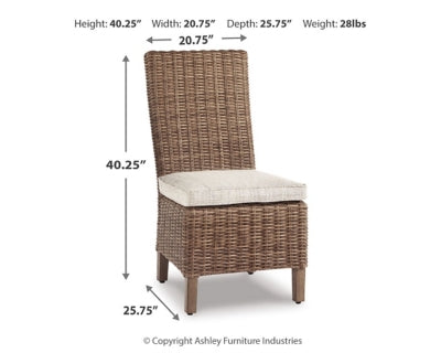 Beachcroft Outdoor Side Chair with Cushion (Set of 2)