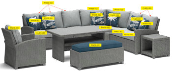Cojín para asiento de playa de Nápoles