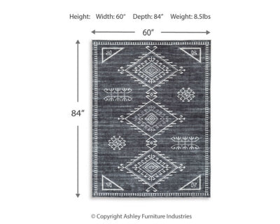 Arloman 5' x 7' Washable Rug