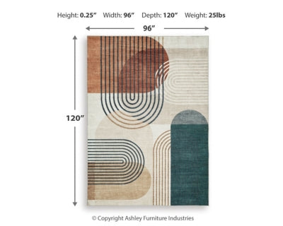 Farrendale Washable 8' x 10' Area Rug