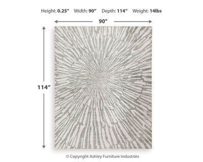 Verland Washable 7'6" x 9'6" Area Rug