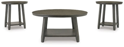 Mesa auxiliar Caitbrook (juego de 3)