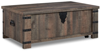 Mesa de centro con tablero elevable Hollum