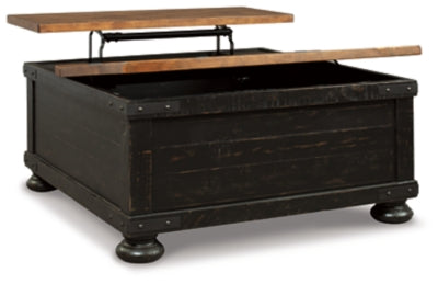 Mesa de centro Valebeck con cubierta elevable