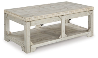 Mesa de centro Fregine con parte superior elevable