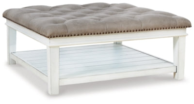 Mesa de centro otomana tapizada Kanwyn