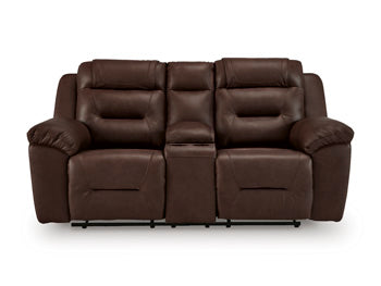 Beaman Peak Reclining Loveseat with Console