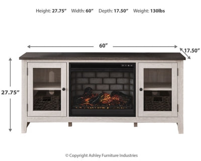 Dorrinson 60" TV Stand with Electric Fireplace