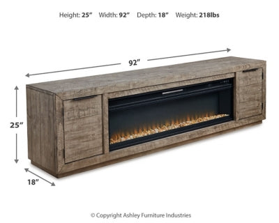 Krystanza TV Stand with Electric Fireplace